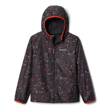 Columbia Jakne Za Dječake - Pixel Grabber Reversible Tamno Sive | TCDK-36914